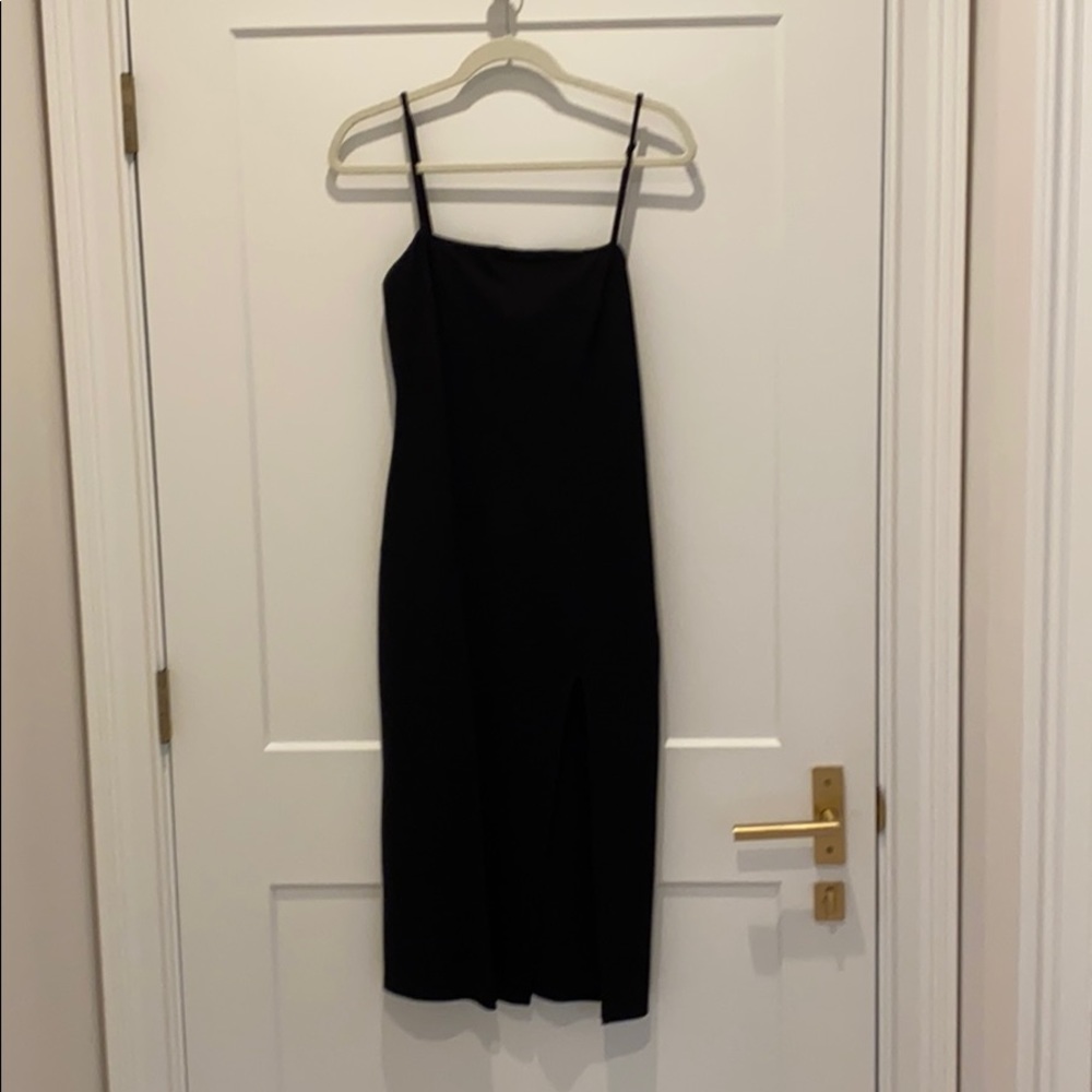 Black lovers and friends dress with slit